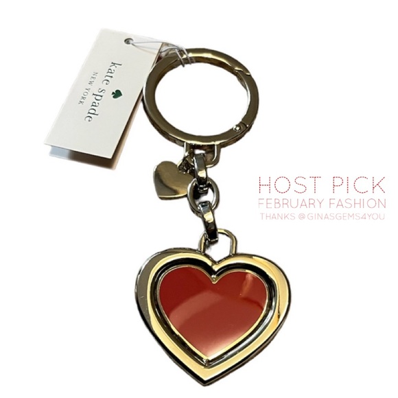 🎉 HP 🎉 🆕 Kate Spade ♠️ Heart Spinner Key Chain
